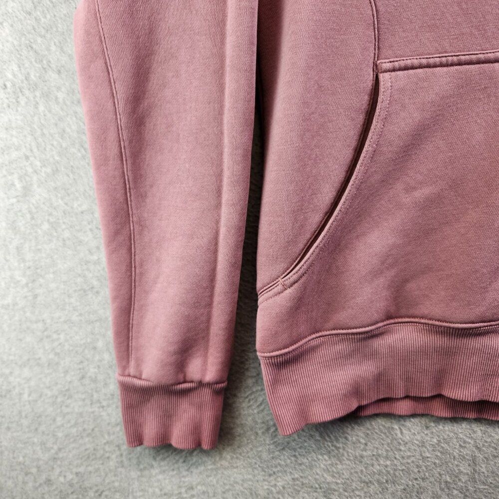Buff Bunny Hoodie Womens M Pink Beyond Cowlneck Embossed Spellout Thumbholes - Picture 3 of 16